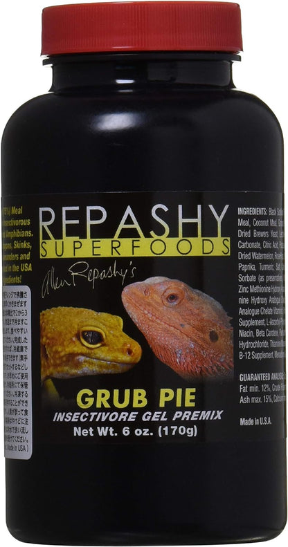 Repashy Grub Pie Insectivore Diet Gel Premix (Reptile) 3 Oz or 6 Oz JAR